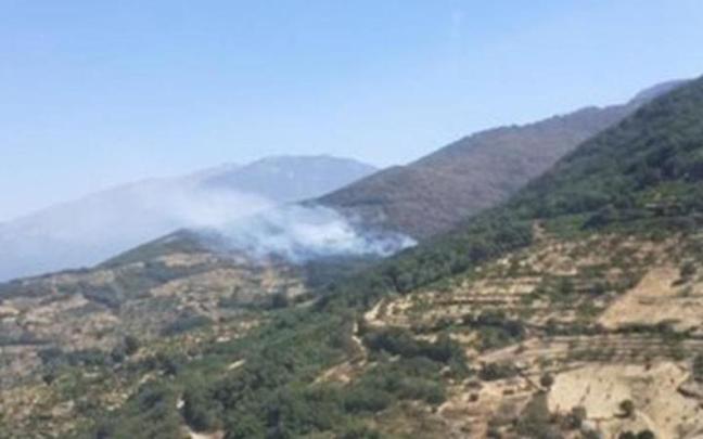 Reactivación del incendio de Jarilla.