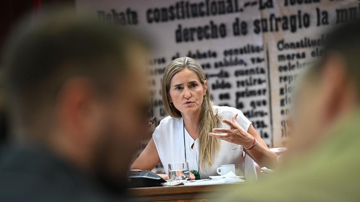 Sara Aagesen comparece en la Comisión de Transición Ecológica del Senado.