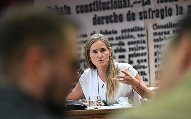 Sara Aagesen comparece en la Comisión de Transición Ecológica del Senado.
