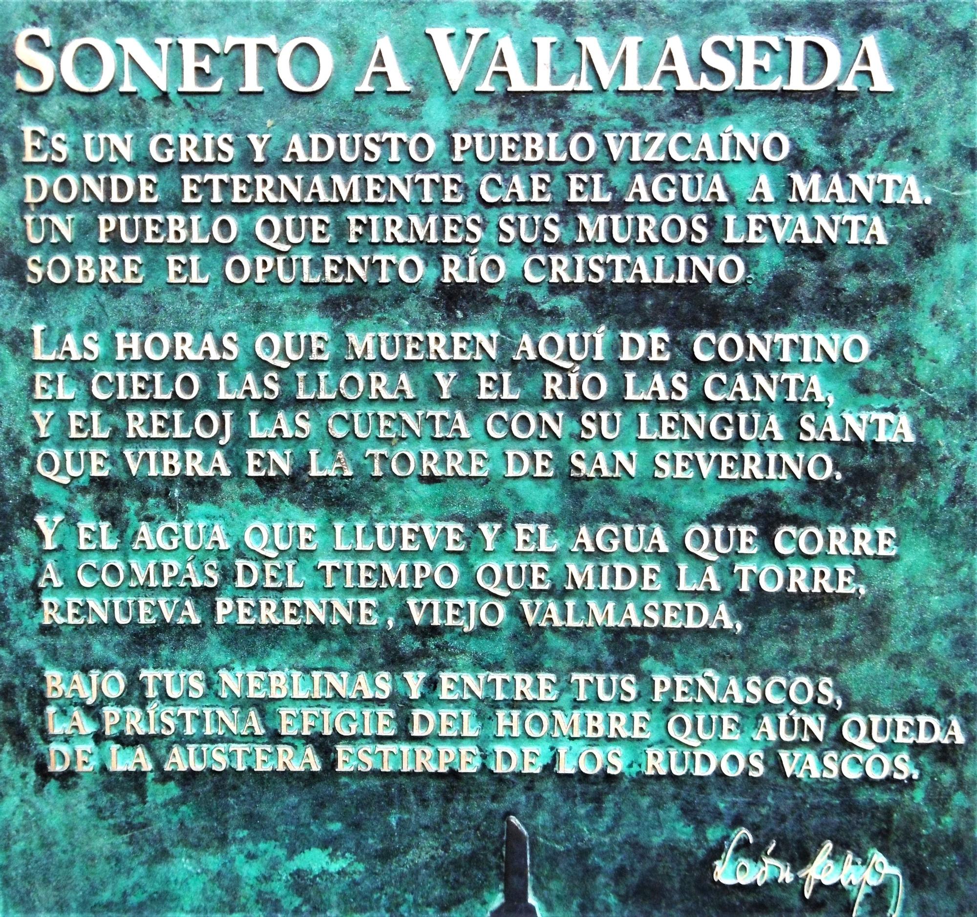 Imagen del 'Soneto a Valmaseda'.