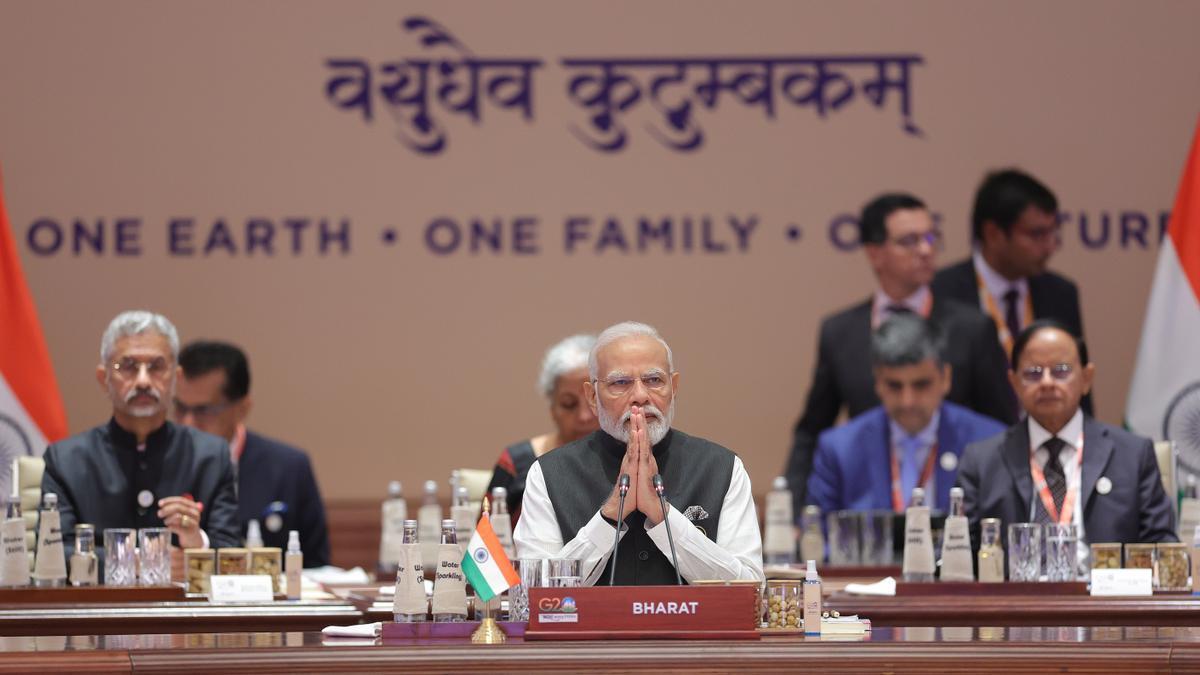 El primer ministro de la India, Narendra Modi, en la cumbre del G20.