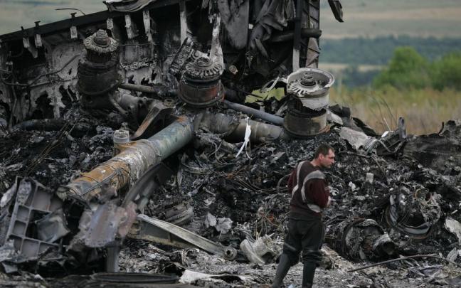 Restos del vuelo MH17 de Malaysia Airlines tras su derribo con un misil en 2014 en la provincia de Donetsk, en el este de Ucrania. / EP Restos del vuelo MH17 de Malaysia Airlines tras su derribo con un misil en 2014 en la provincia de Donetsk, en el este de Ucrania.