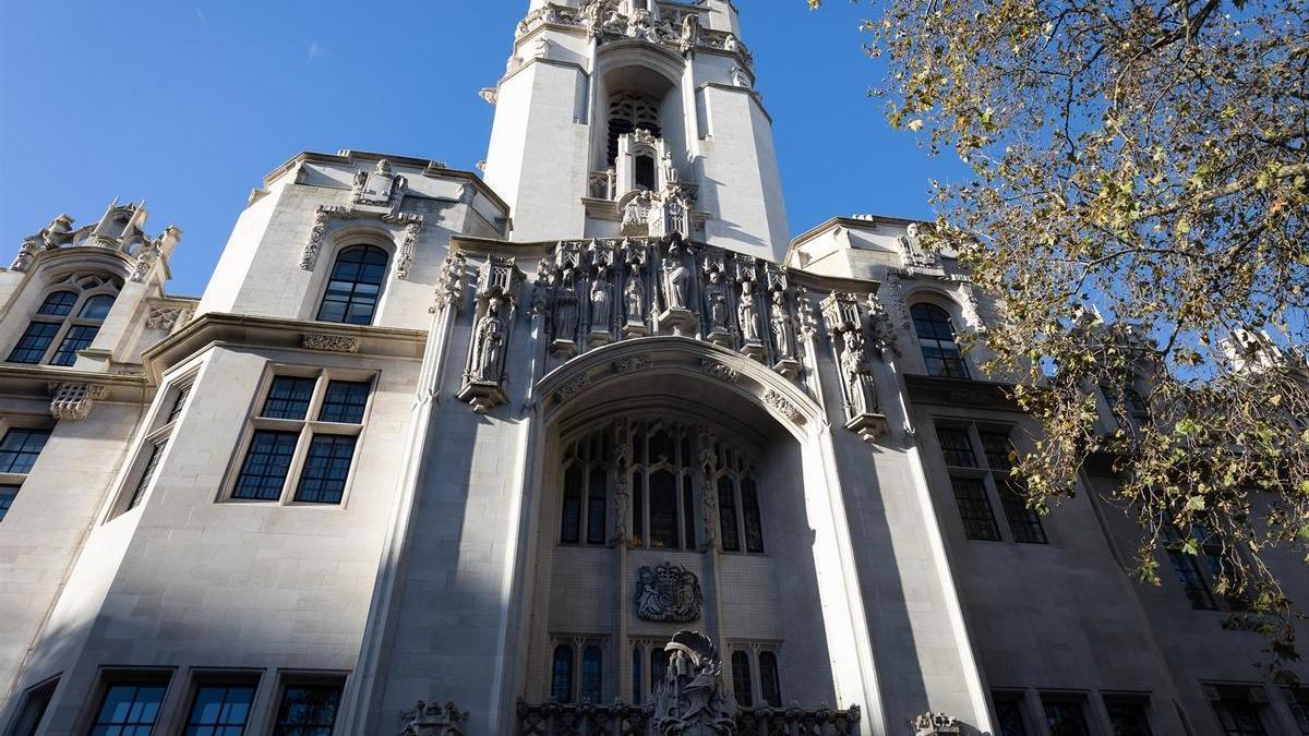 La fachada de la sede del Tribunal Supremo de Reino Unido, en Londres.