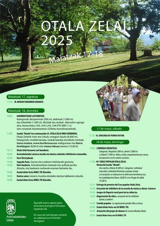 Cartel que anuncia el programa de Otala Zelai.