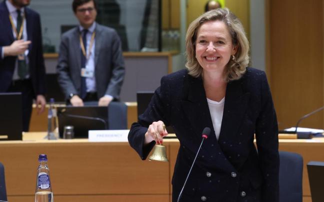 La vicepresidenta primera y ministra de Asuntos Económicos del Gobierno español, Nadia Calviño, en Bruselas. La vicepresidenta primera y ministra de Asuntos Económicos del Gobierno español, Nadia Calviño, en Bruselas.