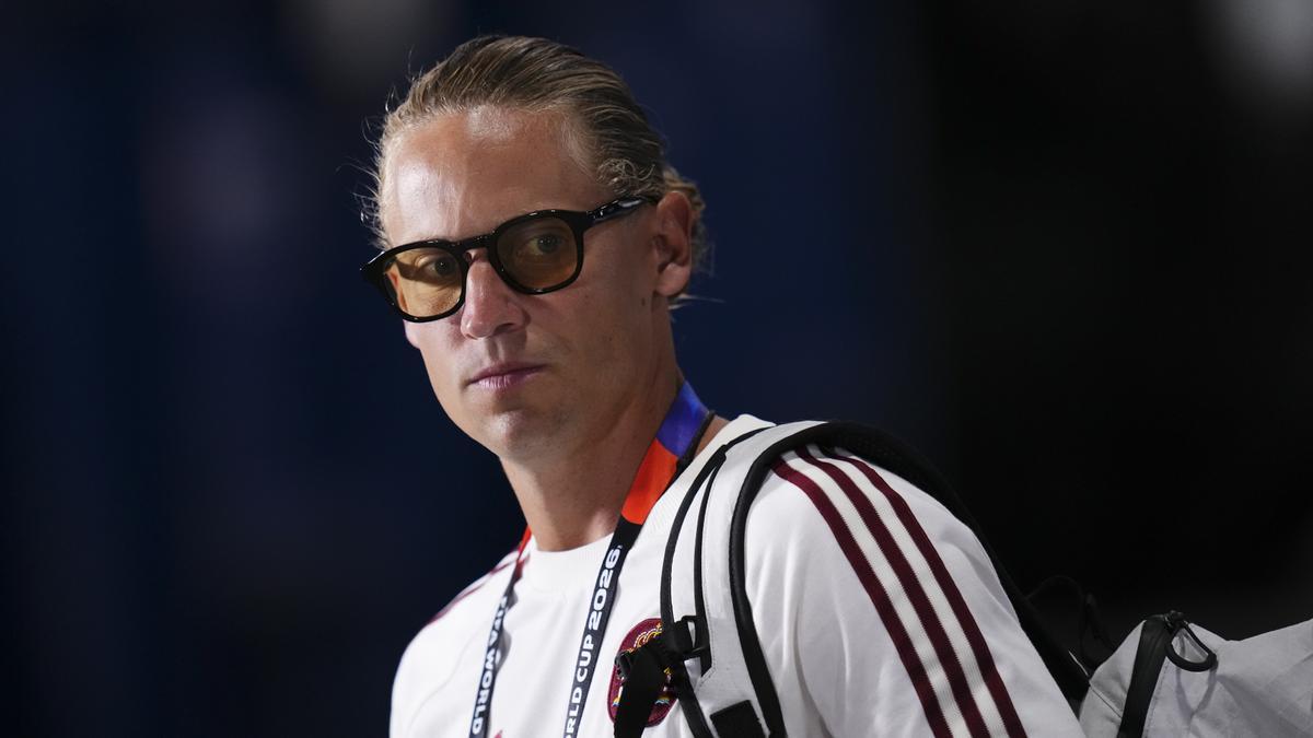 Marcos Llorente, con sus gafas amarillas durante el Mundial.