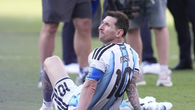 Leo Messi tras la derrota de Argentina en la final del Mundial.