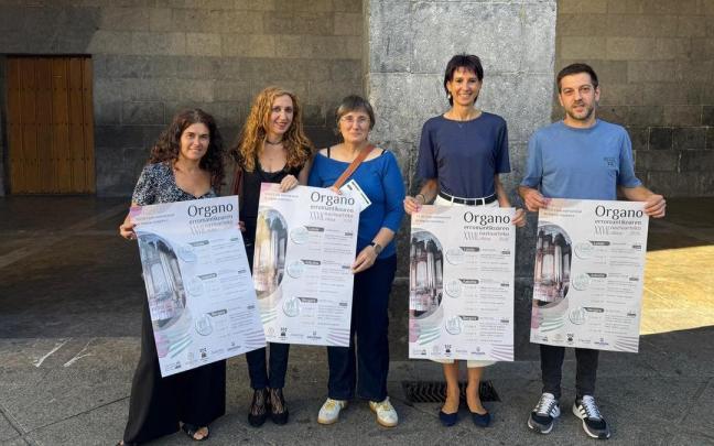 Presentación del ciclo de órgano romántico que organizan los Ayuntamientos de Azkoitia, Azpeitia y Bergara.