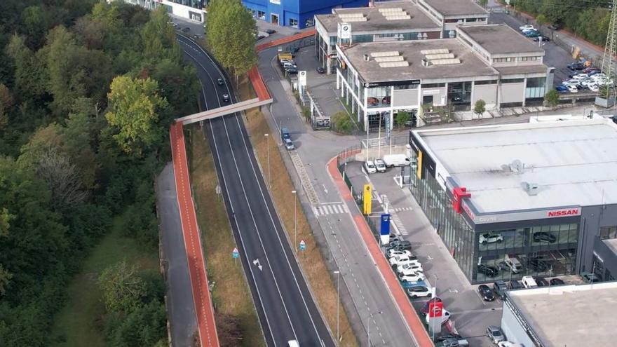 Cómo quedará el bidegorri a su paso por Lintzirin