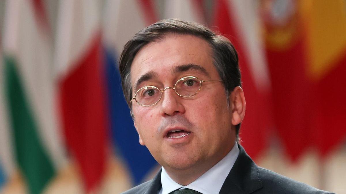 El ministro de Asuntos Exteriores en funciones, José Manuel Albares