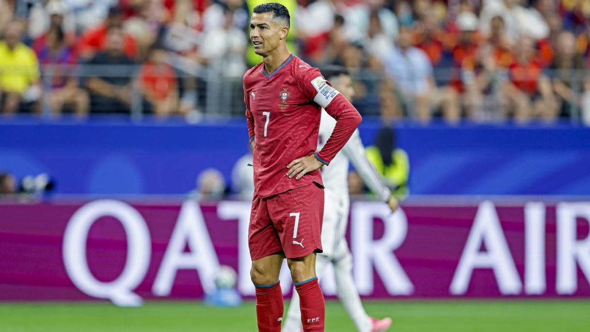 Cristiano Ronaldo, en acción en la Copa del Mundo.