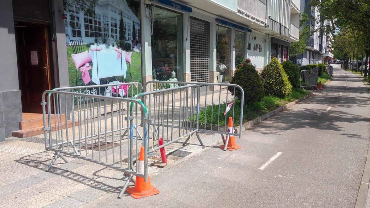 Obras en el paseo Joseba Rezola de Ordizia.