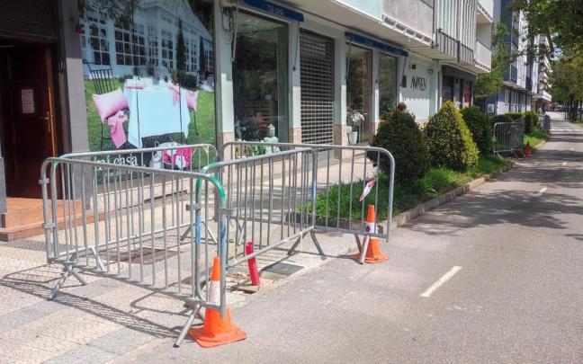 Obras en el paseo Joseba Rezola de Ordizia.