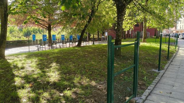 Imagen del parque del barrio de Ezkiaga, que la formación socialista pide respetar.