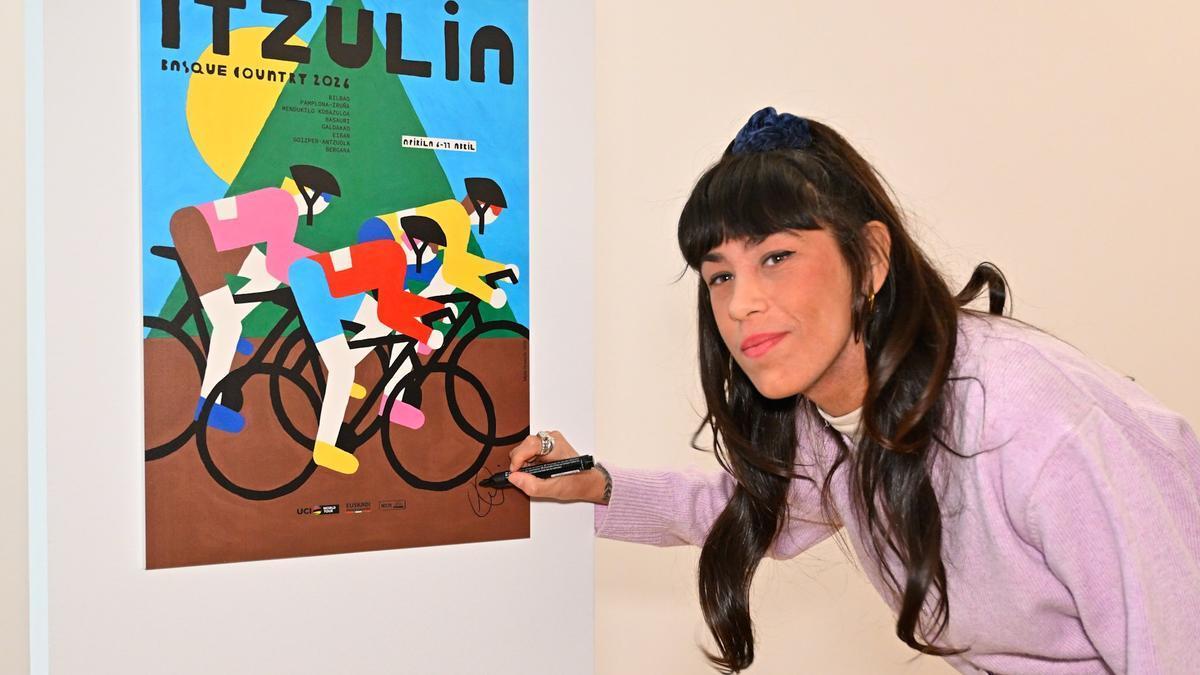 La artista donostiarra Maite Rosende es la autora del cartel de la Itzulia.