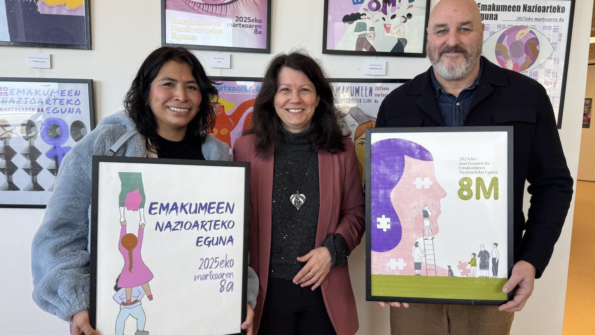 Luana Gabriela Gonzalez, Gloria Vázquez e Iban Illarramendi.