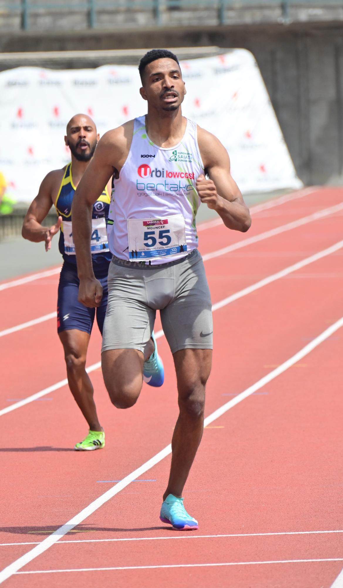 Moncef Bouja, del Club Paralimpico Javi Conde, logró la mejor marca mundial del año de 400 metros lisos T-12