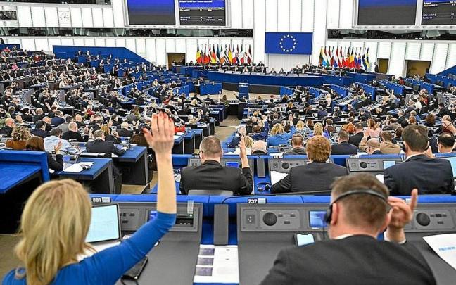 Vista general del hemiciclo del Parlamento Europeo en su sede de Estrasburgo. | FOTO: E. P.