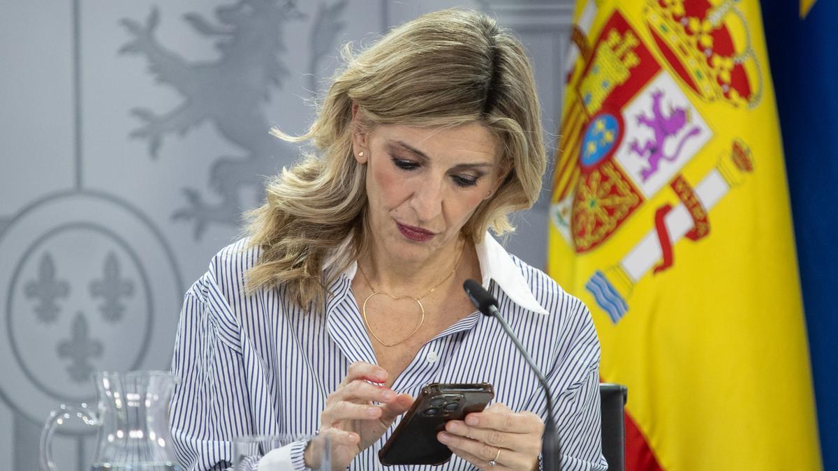 La vicepresidenta segunda y ministra de Trabajo y Economía Social, Yolanda Díaz