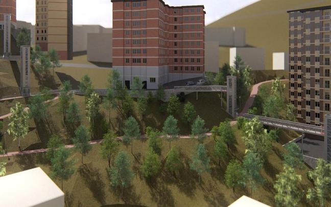 La reforma del bidegorri entre Bidasoa Ibaia y Karmelo Torre 12-20 es necesaria para ejecutar el proyecto de 5 ascensores públicos