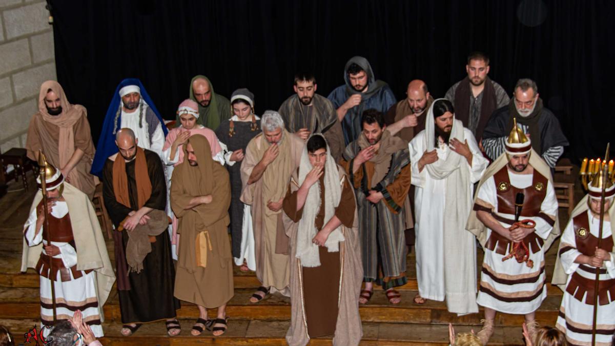La recreación de la Última Cena es el jueves, a las 19.00 horas, en el interior de la iglesia