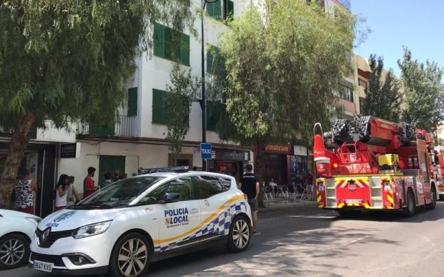 Imagen de archivo de un camión de bomberos en Ibiza.