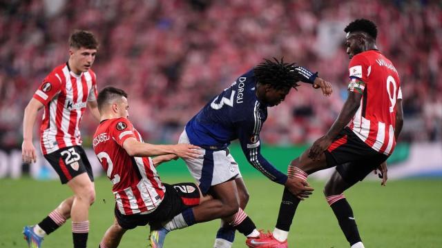Semifinal de Europa League entre el Manchester United y el Athletic en San Mamés. / EP Semifinal de Europa League entre el Manchester United y el Athletic en San Mamés.