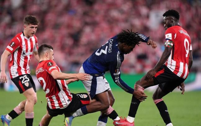 Semifinal de Europa League entre el Manchester United y el Athletic en San Mamés.