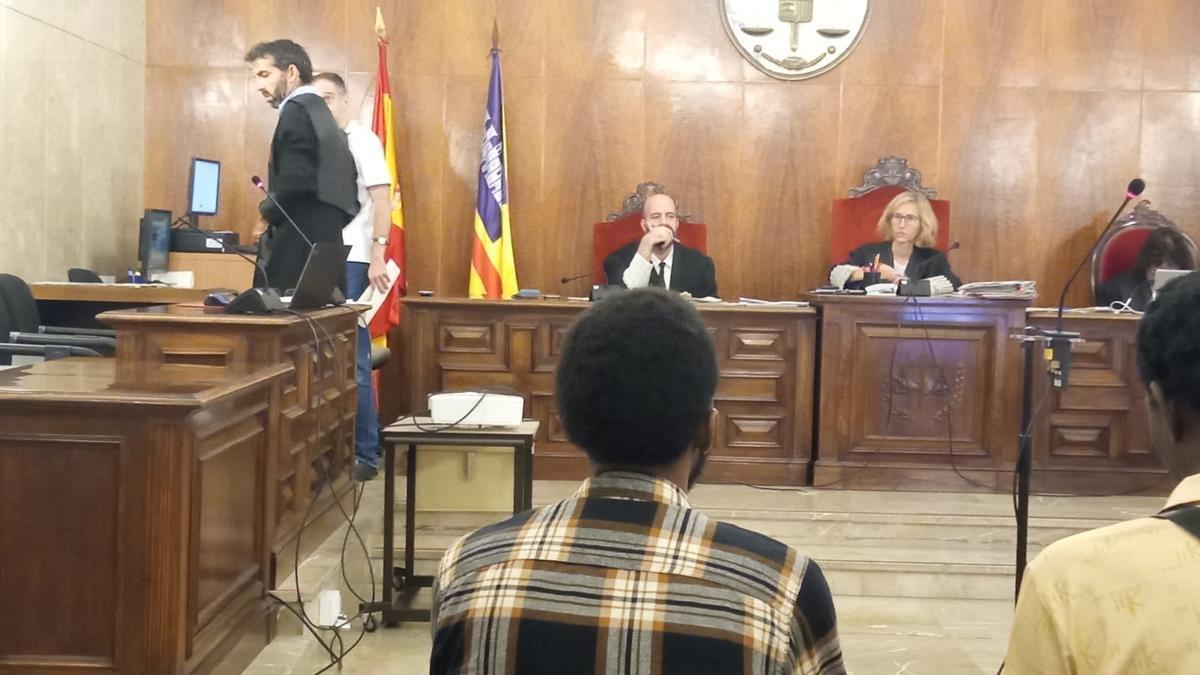 El acusado, durante el juicio en la Audiencia Provincial.