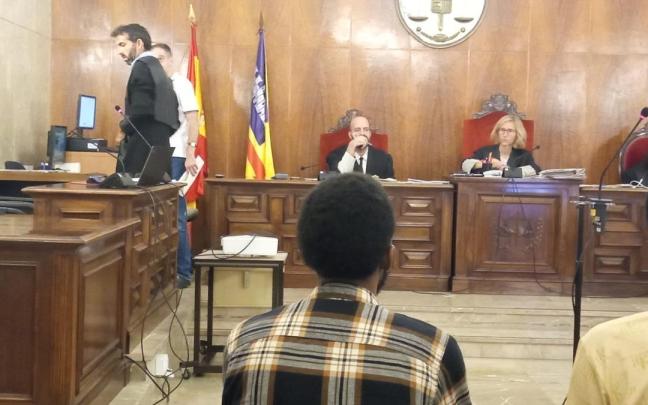 El acusado, durante el juicio en la Audiencia Provincial.
