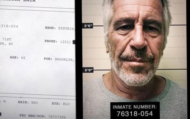 Epstein, tras su detención.