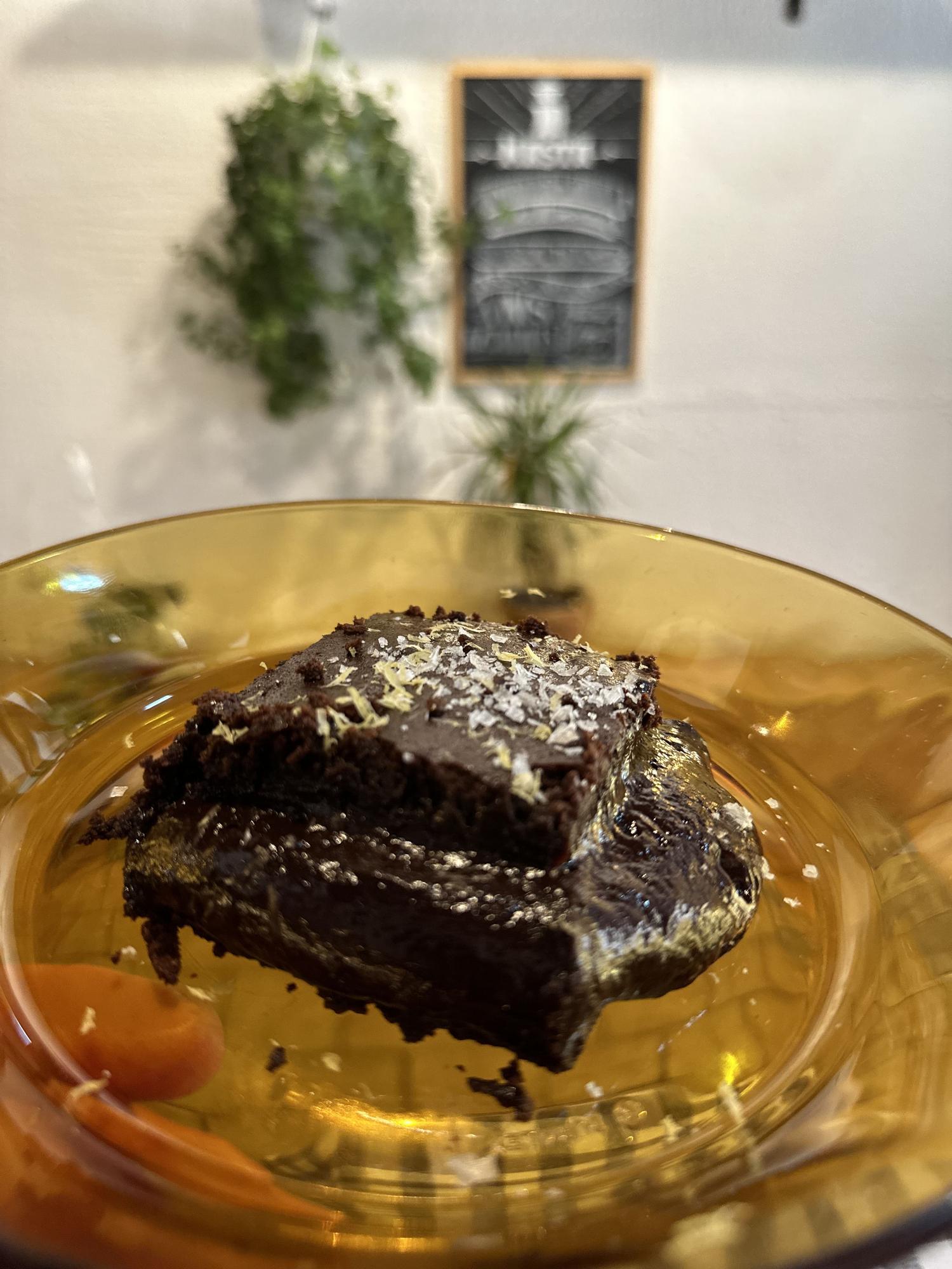 Postre de chocolate sin harina.