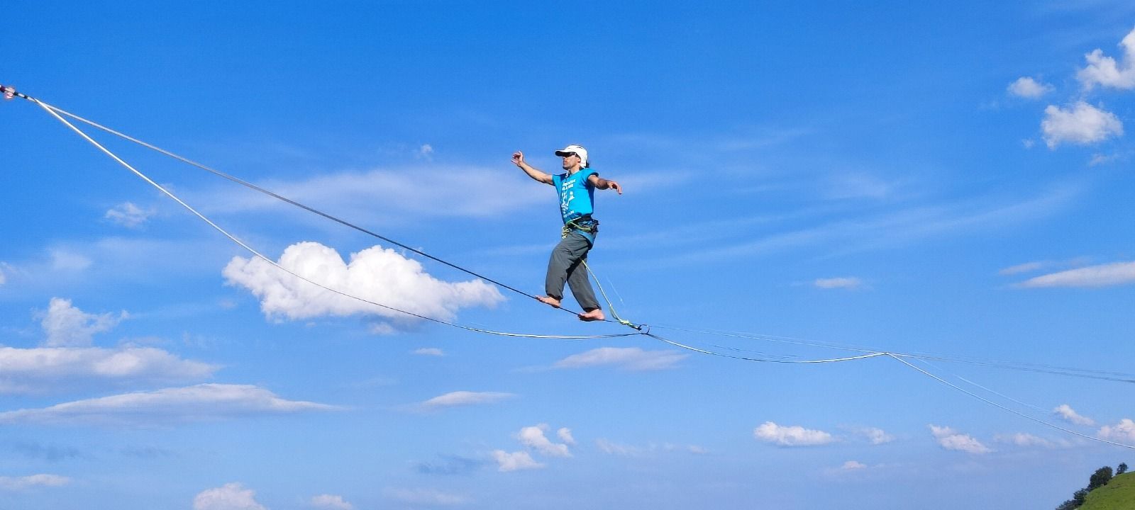 El año pasado ya montaron y superaron una línea de 550 metros en Gorbeia