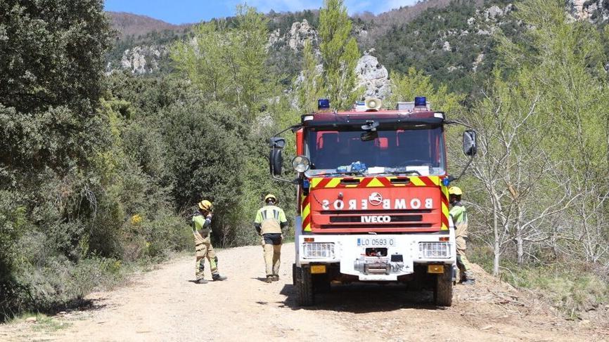 Imagen de archivo: simulacro de un incendio forestal transfronterizo que empieza en Laguardia | DNA