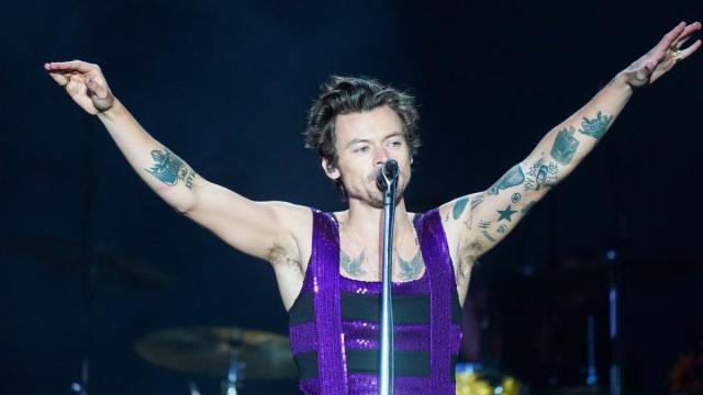 Harry Styles, durante un concierto.
