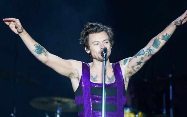 Harry Styles, durante un concierto.