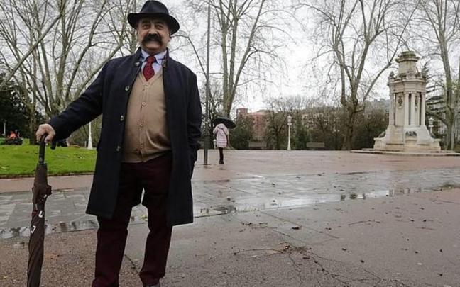 Julio Alegría, en el bilbaÍno parque de Doña Casilda. / DEIA