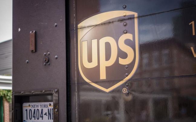 El logo de UPS en un camión de la compañía. / EP El logo de UPS en un camión de la compañía.