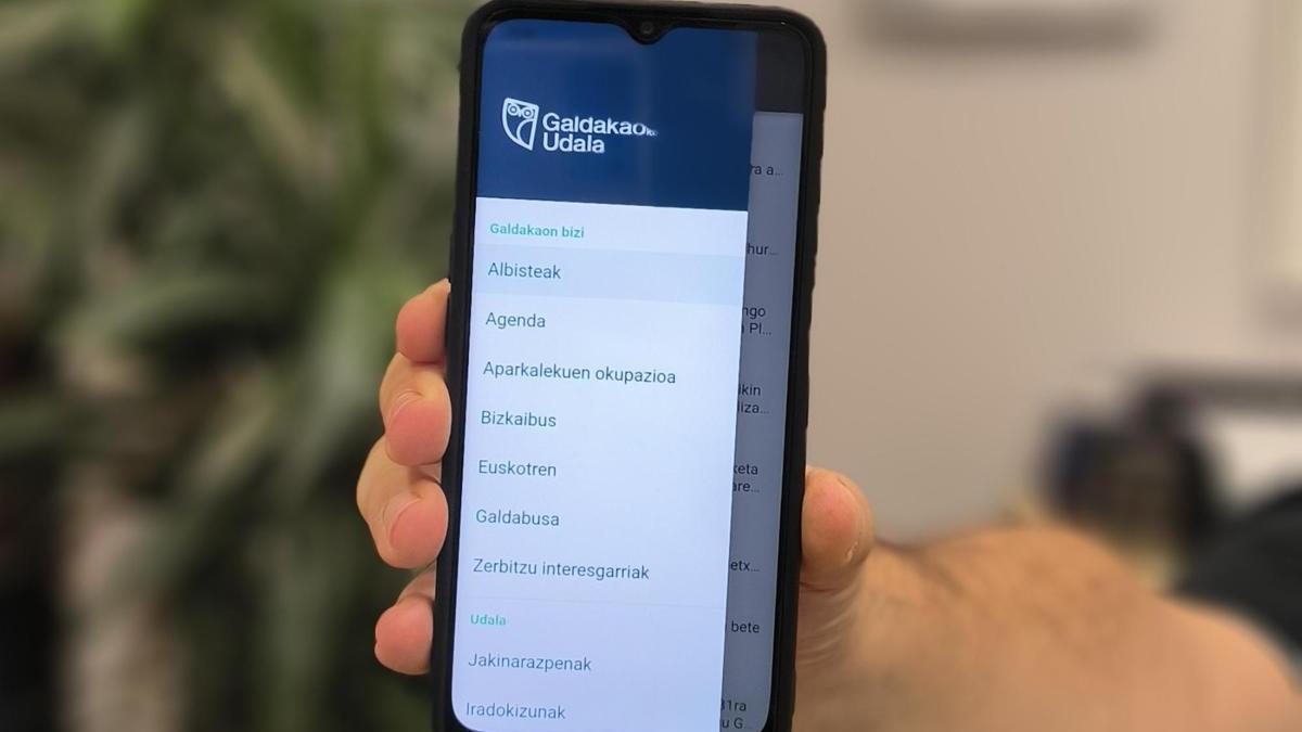 La aplicación del Ayuntamiento de Galdakao se refuerza con más información importante