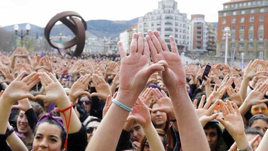 Convocatoria por el 8-M en Bilbao