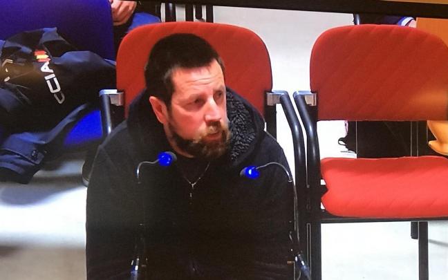 El Chicle durante el juicio en 2019 por el intento de rapto de una joven en Boiro.