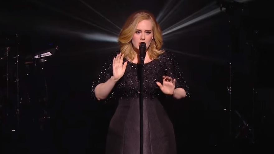 La cantante Adele.