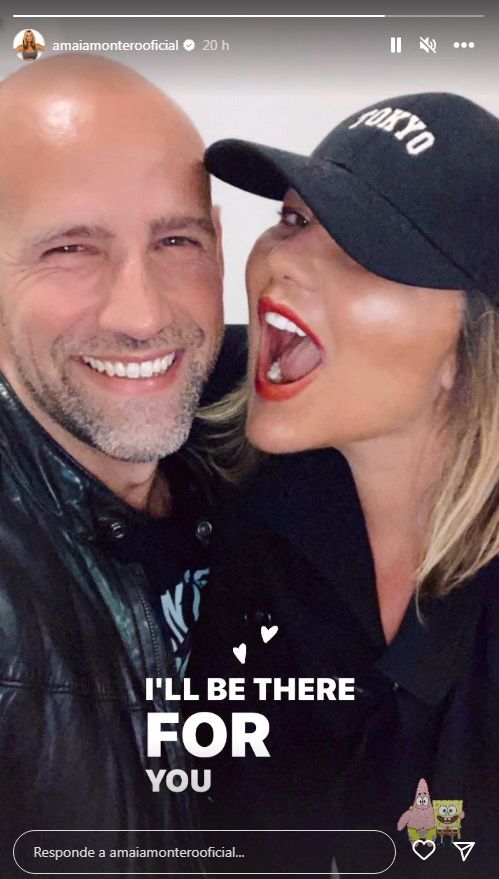 Amaia Montero, junto a Gonzalo Miró.