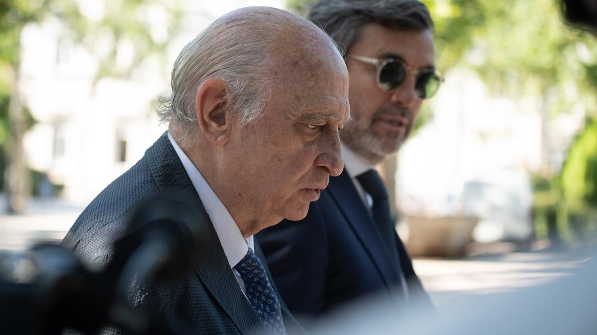 El exministro de Interior Jorge Fernández Díaz a su llegada a la Audiencia Nacional.