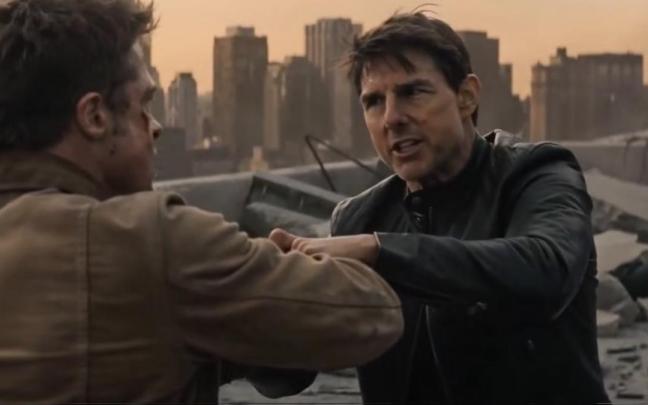 Hollywood denuncia a TikTok por los vídeos de Tom Cruise y Brad Pitt enfrentándose a puñetazos en una azotea.