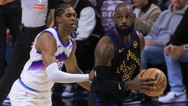 LeBron James, durante un partido de la presente temporada.