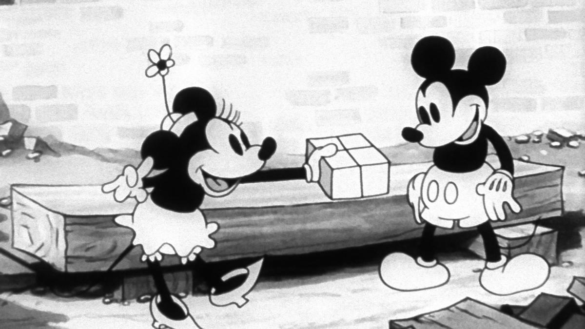 Imagen del cortometraje ‘Mickey Mouse: Construyendo un edificio’.