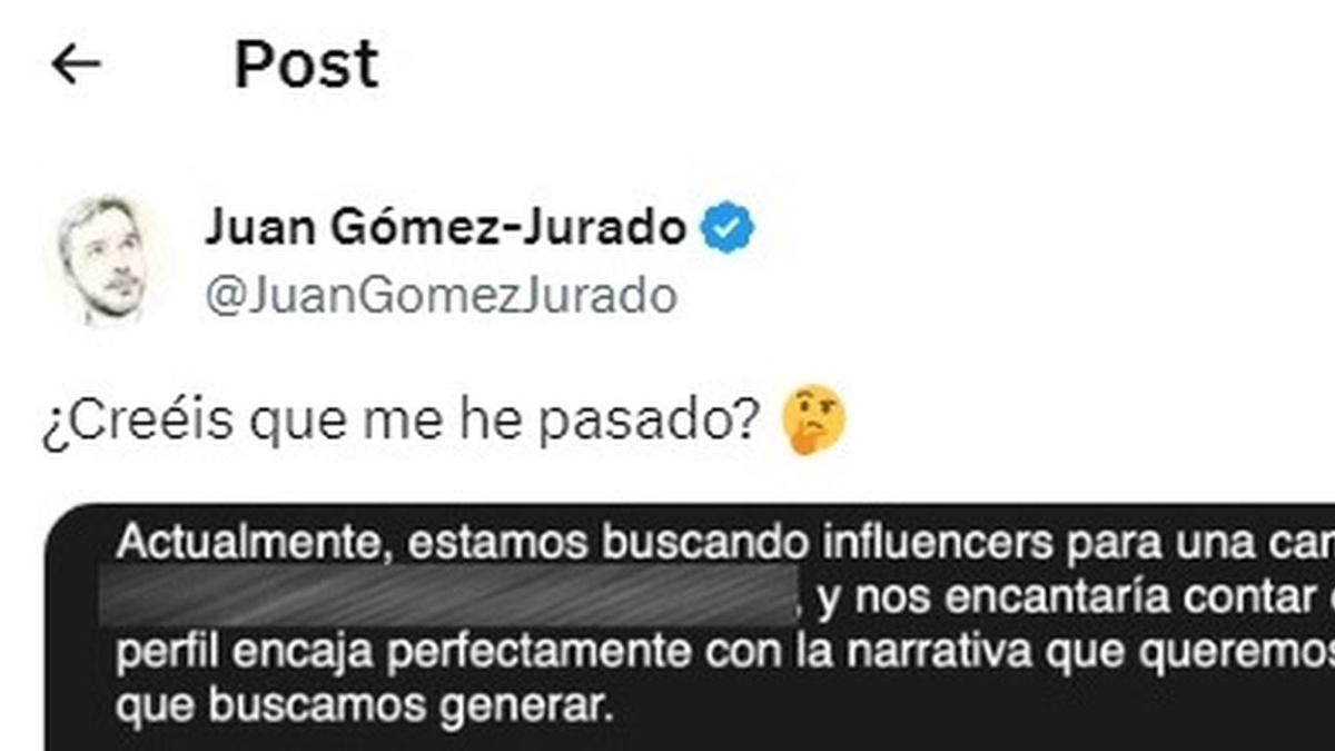 El comienzo del post.