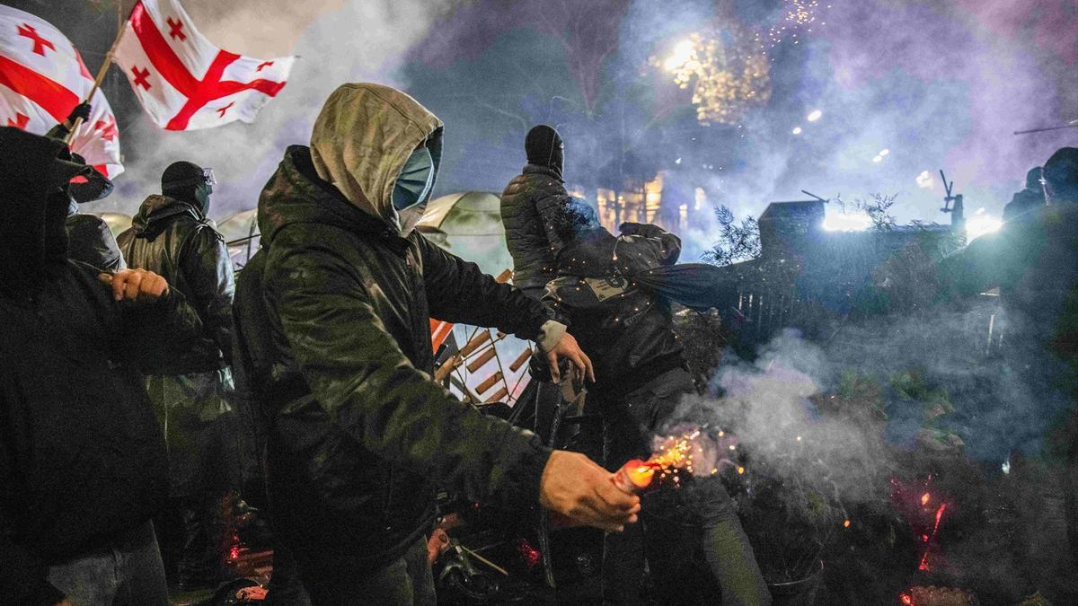 Siguen las protestas proeuropeas en Georgia.