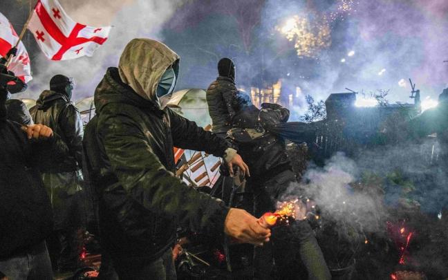 Siguen las protestas proeuropeas en Georgia.